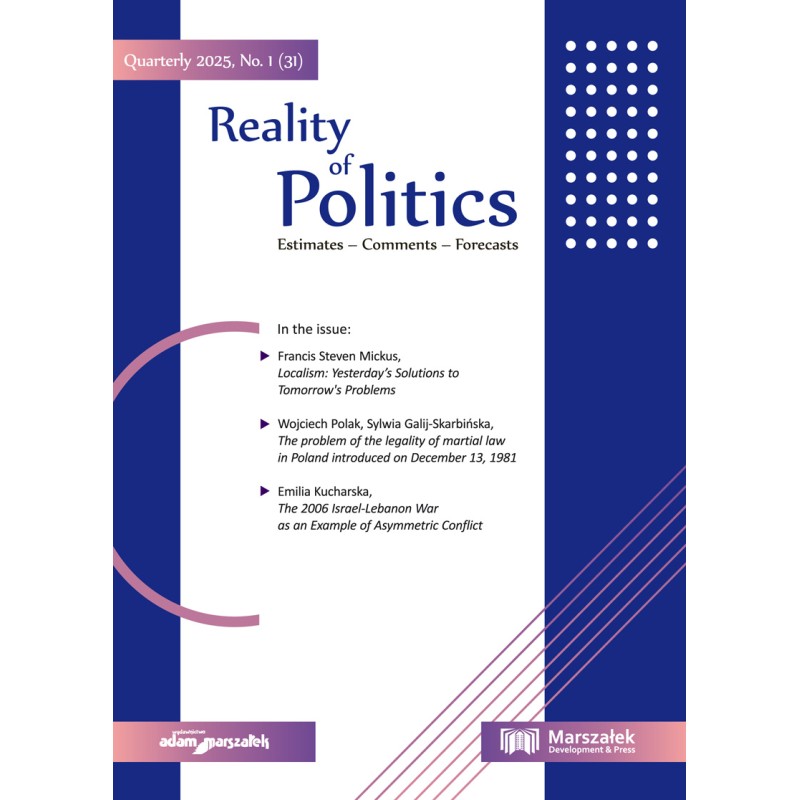 Reality of Politics. Estimates-Comments-Forecasts 2025, No.1 (31)