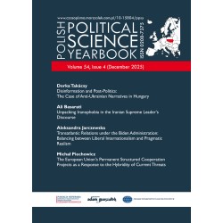 Yearbook 2025 vol. 54 (4) Polish Political Science