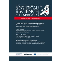Yearbook 2026 vol. 55 (1) Polish Political Science